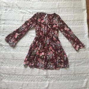 Target Mini Dress Floral Print size M